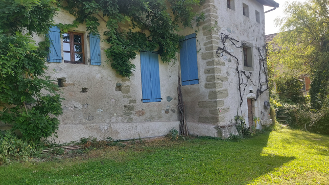 Création d'une terrasse bois sur maison en pierre — Haute-Savoie — Les travaux (1)