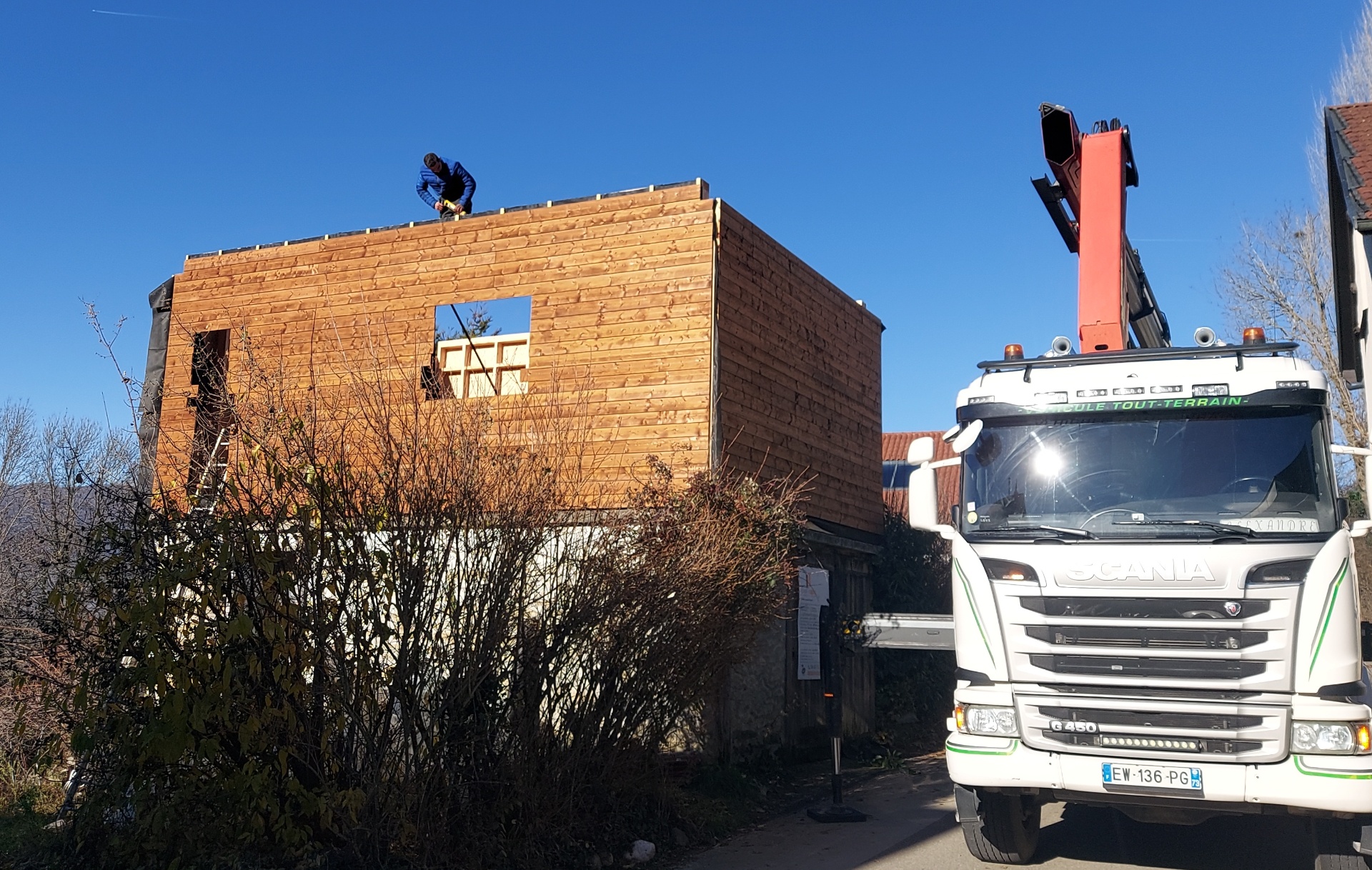 Surélévation d'un garage en ossature bois — Secteur Annecy / Genevois — visuel 6