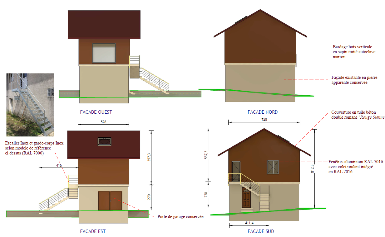 Surélévation d'un garage en ossature bois — Secteur Annecy / Genevois — visuel 5